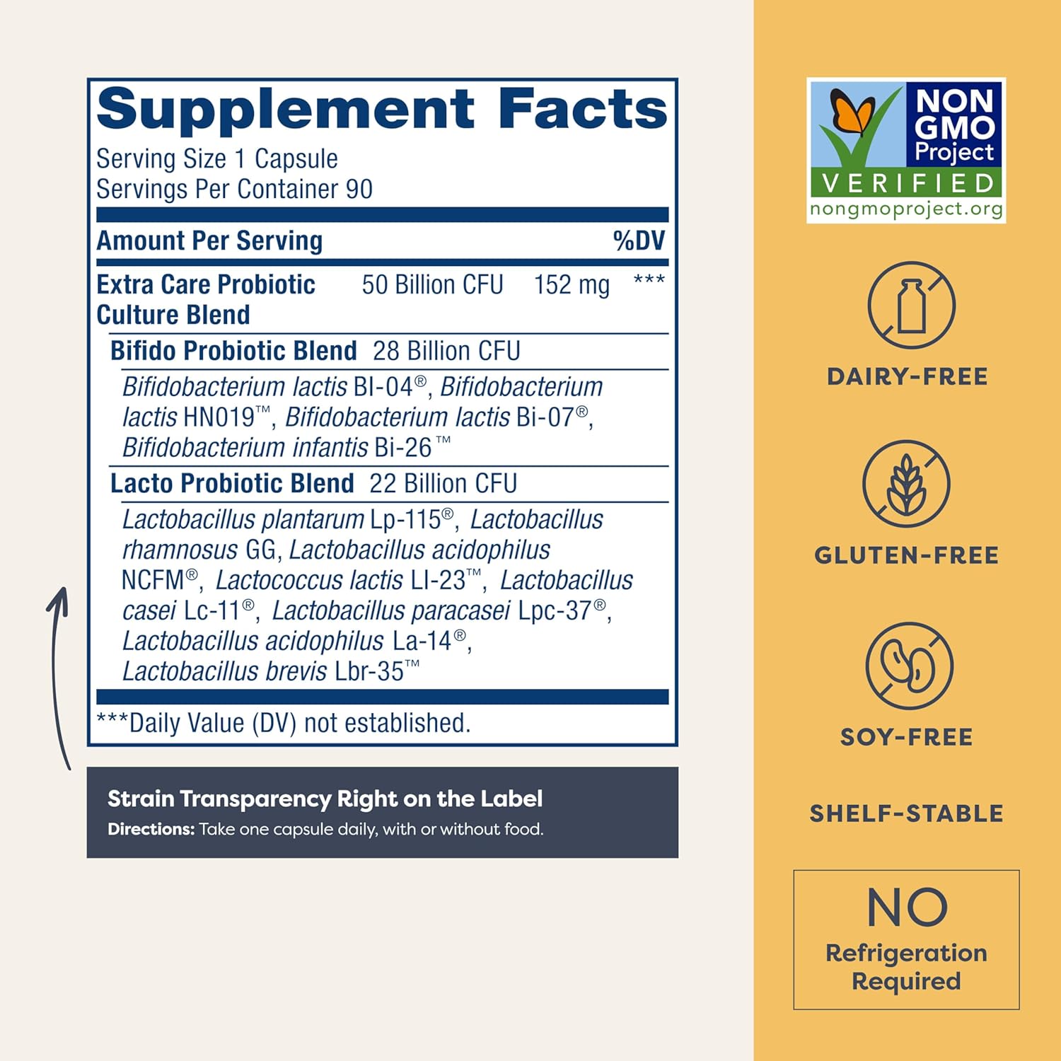 Buy now Renew Life Extra Care Digestive Probiotic Capsules, 50 Billion CFU Guaranteed, Daily Supplement Supports Immune, Digestive, Respiratory Health(1), L. Rhamnosus GG, Dairy, Soy and Gluten-Free, 90 Count at indiglob india