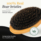 Buy now Belula Boar Bristle Hair Brush Set for Men - Soft Mens Hair Brush for Thin, Normal & Short Hair - Includes Wooden Comb, 2 Palm Brushes & Travel Bag - Best Hair Brushes for Men! at indiglob india
