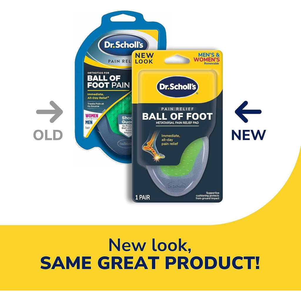 Buy now Dr. Schollâ€™s Pain Relief Orthotics for Ball of Foot Pain, 1 Pair - One size fits all at indiglob india
