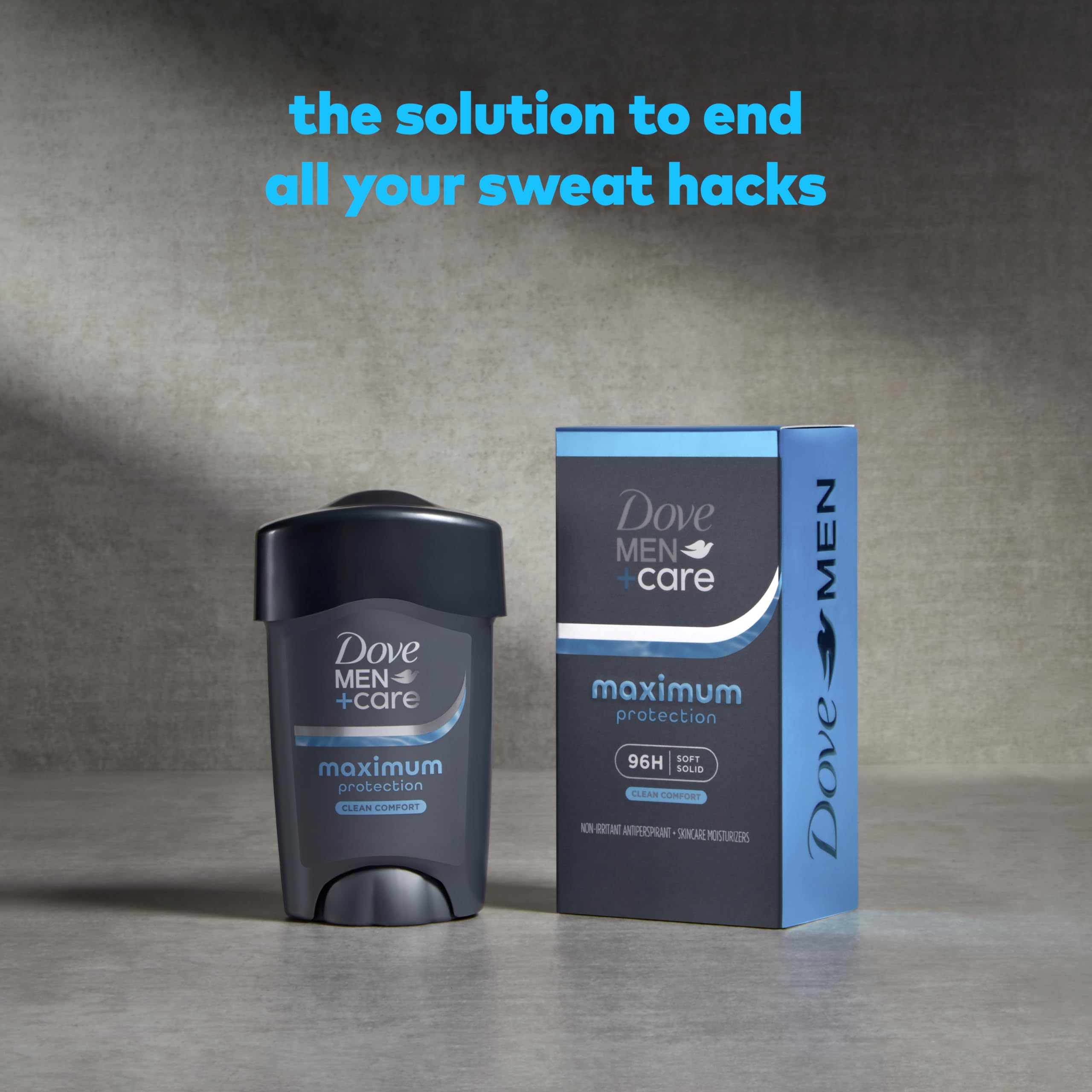 Dove Men+Care Clinical Protection Antiperspirant Clean Comfort 1.7 oz | For heavy sweating, Helps stay fresh & confident, With 1/4 moisturizers, Clean Comfort scent