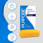 PURPOSE Gentle Cleansing Bar, Developed with Dermatologists, For All Skin Types, For Sensitive & Dry Skin, Oil-free, Hypoallergenic, Sulfate-Free, 6 oz Bar (Pack of 4)