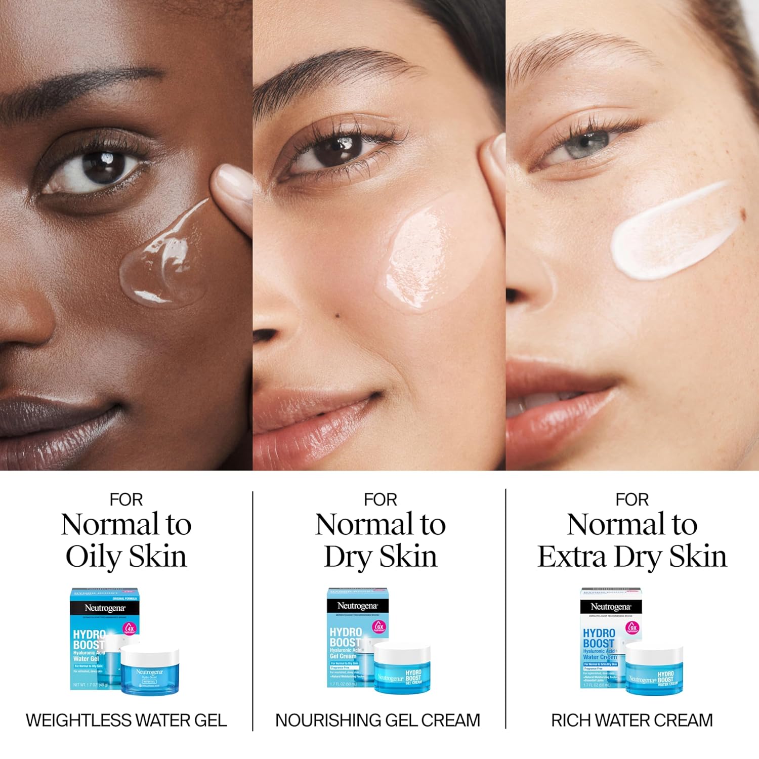 Buy now Neutrogena Hydro Boost Skincare Set, Hydro Boost Water Cream Face Moisturizer for 72-Hour Hydration, 1.7 Fl Oz, & Hydro Boost Hydrating Gel Facial Cleanser Trial Size, 0.5 Fl Oz, 2 Pack, Clear at indiglob india