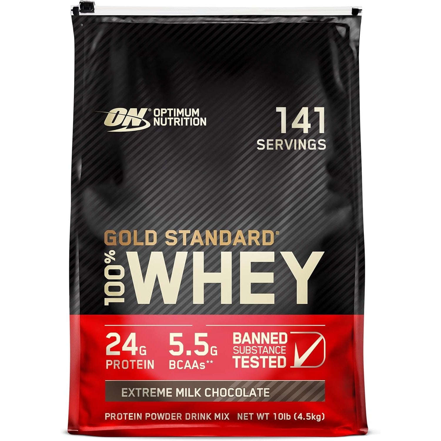 Buy now Optimum Nutrition Gold Standard 100% Whey Protein Powder, Banana Cream, 5 Pound (Packaging May Vary) Extreme Milk Chocolate 10 Pound (Pack of 1) at indiglob india