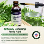 Fulvic Acid Humic Acid 500 mg per Serving 240 Servings mined in USA - Fulvic Humic Acid Liquid Supplement with 75+ Trace Minerals for Energ Gut Health Detox and Hydration – 2 oz