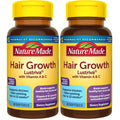 Nature Made Hair-Growth Softgels, Clinically Studied Lustriva + Biotin, Vitamin C & A, Hairs Growth Vitamins - Support Healthy Hair as You Age, 30 Softgels, 30 Day Supply, (Pack of 2)