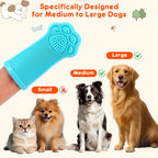 Dog Finger Toothbrush, 4-Pack Finger Toothbrush for Dogs, Upgraded Pet Tooth Brushing Kit, A Fun Dog Teeth Cleaning Tool that Also Doubles as A Gum Massage, Suitable for Medium and Large Dogs.