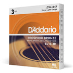 Buy now D'Addario Acoustic Guitar Strings, Phosphor Bronze, EJ42, Resophonic Medium Gauge 16-56, 6-String Set, Pack of 1 at indiglob india