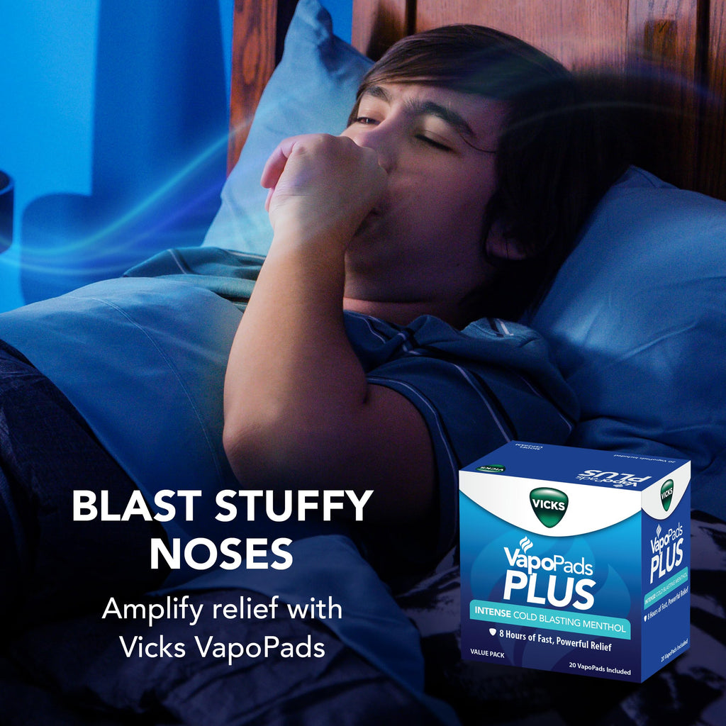 Buy now Vicks VapoPads Plus with Intense Cold Blasting Menthol - Vapor Pads Refill for Vicks Humidifiers and Steam Inhalers, Scent Pads for Congestion Relief, 20-Pack, Box Color May Vary at indiglob india