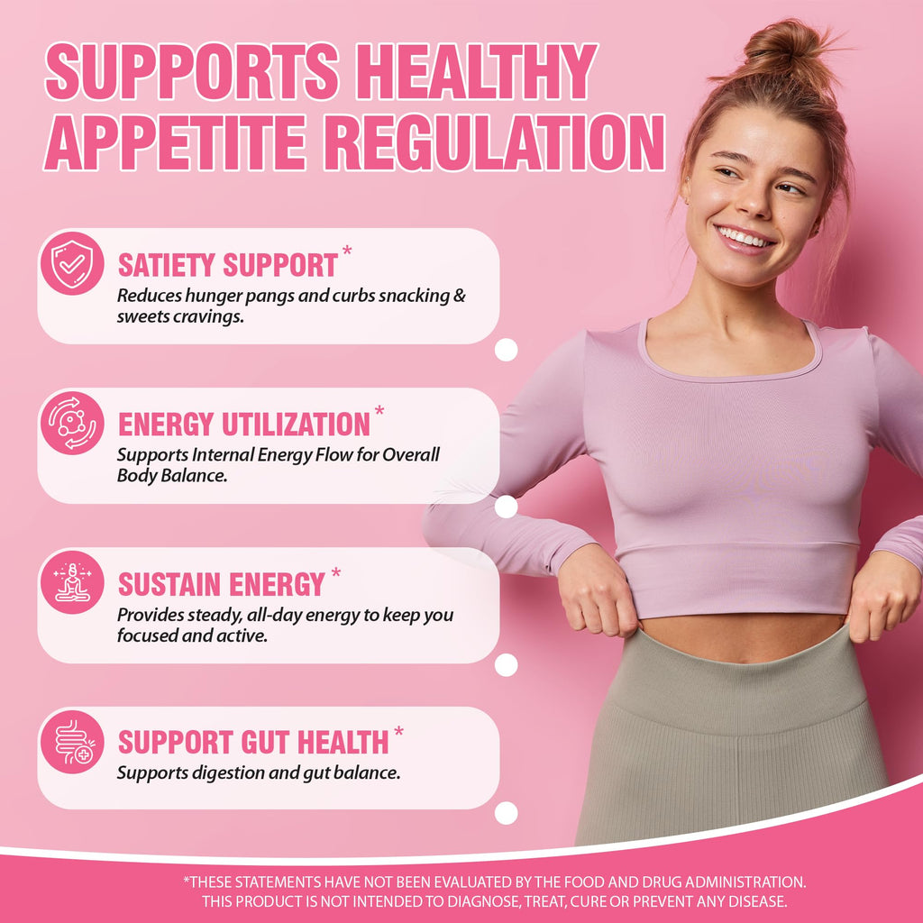 Cutting Drink Mix – Supports Energy & Gut Health with Magnesium, Berberine, Chromium, 5-HTP, Yerba Mate & FOS | Sugar-Free, Vegan, Non-GMO, Strawberry Açaí - 30 Servings