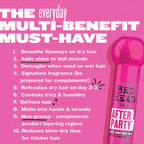 TIGI Bed Head After Party Super Smoothing Cream – Anti Frizz Hair Styling Product, Humidity Protection for Frizzy, Dull, or Coarse Hair, 3.38 fl oz