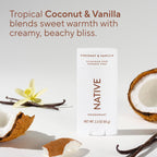 Native Deodorant Contains Naturally Derived Ingredients, 72 Hour Odor Control, Deodorant for Women and Men, Aluminum Free, Coconut & Vanilla 2.3 oz (Pack of 2)