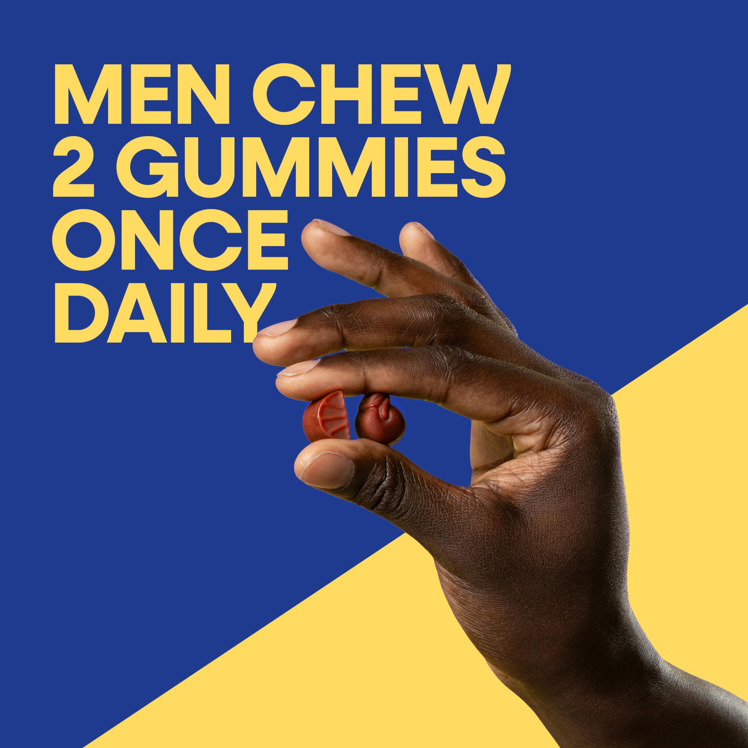 Nature's Way Alive! Men’s Multivitamin Gummy, Vitamin A, C, D3, Zinc, 60 ct | Daily Vitamin Gummies for Men, Supports Cellular Energy Metabolism, Immune Health, Muscle Function*, Vegetarian