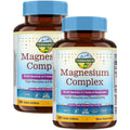 Terranics 5-in-1 Magnesium Complex Supplement 500mg, 120 Vegan Capsules | 5 Forms High Absorption Magnesium Glycinate Citrate Malate Aspartate Gluconate for Sleep Heart Health, Non-GMO