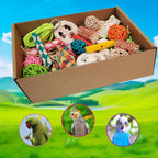 Bird Toys，Colorful Parrot Foraging and Tearing Toy Box