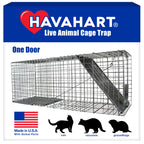Havahart Large 1-Door Live Animal Trap for Raccoons, Cats, Bobcats, Beavers