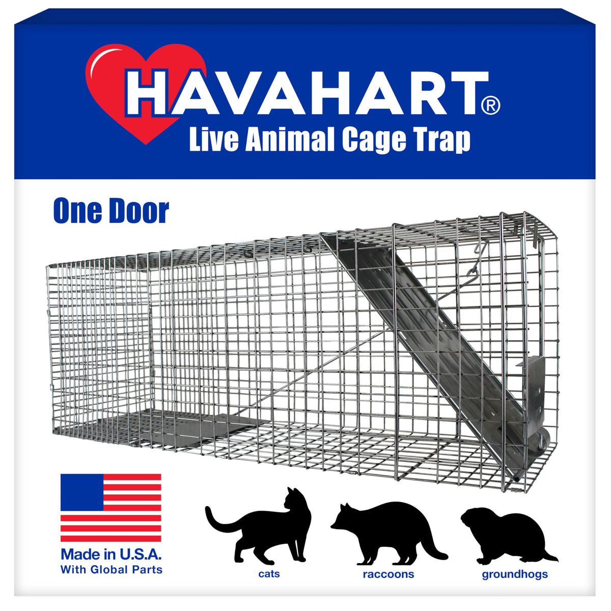 Havahart Large 1-Door Live Animal Trap for Raccoons, Cats, Bobcats, Beavers