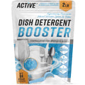 Dishwasher Detergent Booster Prewash Powder - ACTIVE Citric Acid Dishwashing Additive for Hard Water, Natural Dish Washer Shine & Rinse Aid, Lime Scale Remover for Cloudy Glassware - 64 Uses (32-oz)