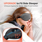 Buy now INNELO 3D Contoured Sleep Mask for Side Sleepers, 100% Light Blocking Sleeping Mask for Men & Women, Soft, No Pressure on Eyes, Airplane Blindfold for Travel, Night Eye Cover for Nap, Yoga, Grey at indiglob india