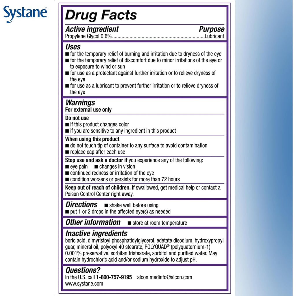 Buy now Systane Complete Lubricant Eye Drops, 0.34 Fl Oz, Twin Pack (Pack of 2) at indiglob india