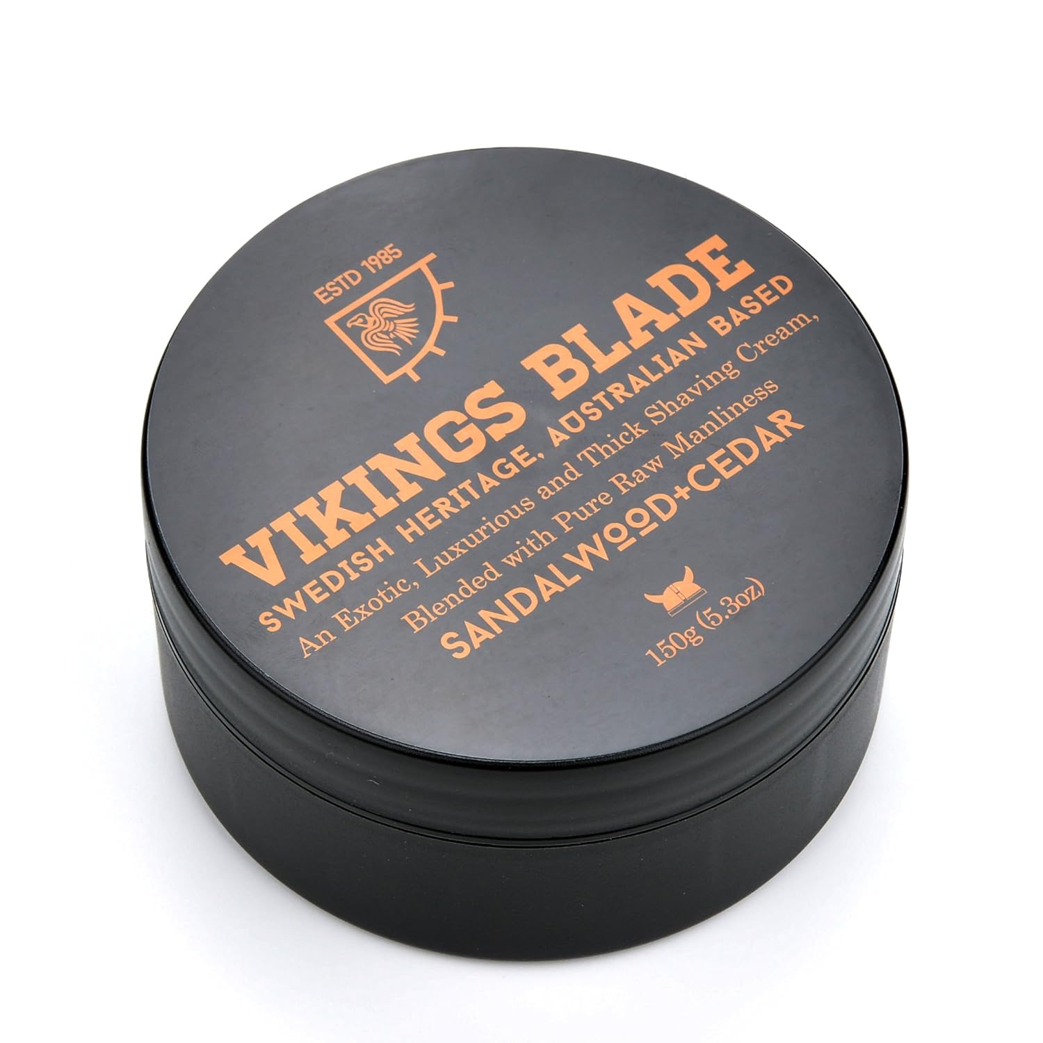 Buy now VIKINGS BLADE Luxury Shaving Cream, Sandalwood & Western Red Cedar, Silky Buttery Smooth, Surfactant Base. Refreshing, Clean, Close, FOAMING Shave Cream 5.3 Ounce (Pack of 1) Sandalwood Cedar at indiglob india