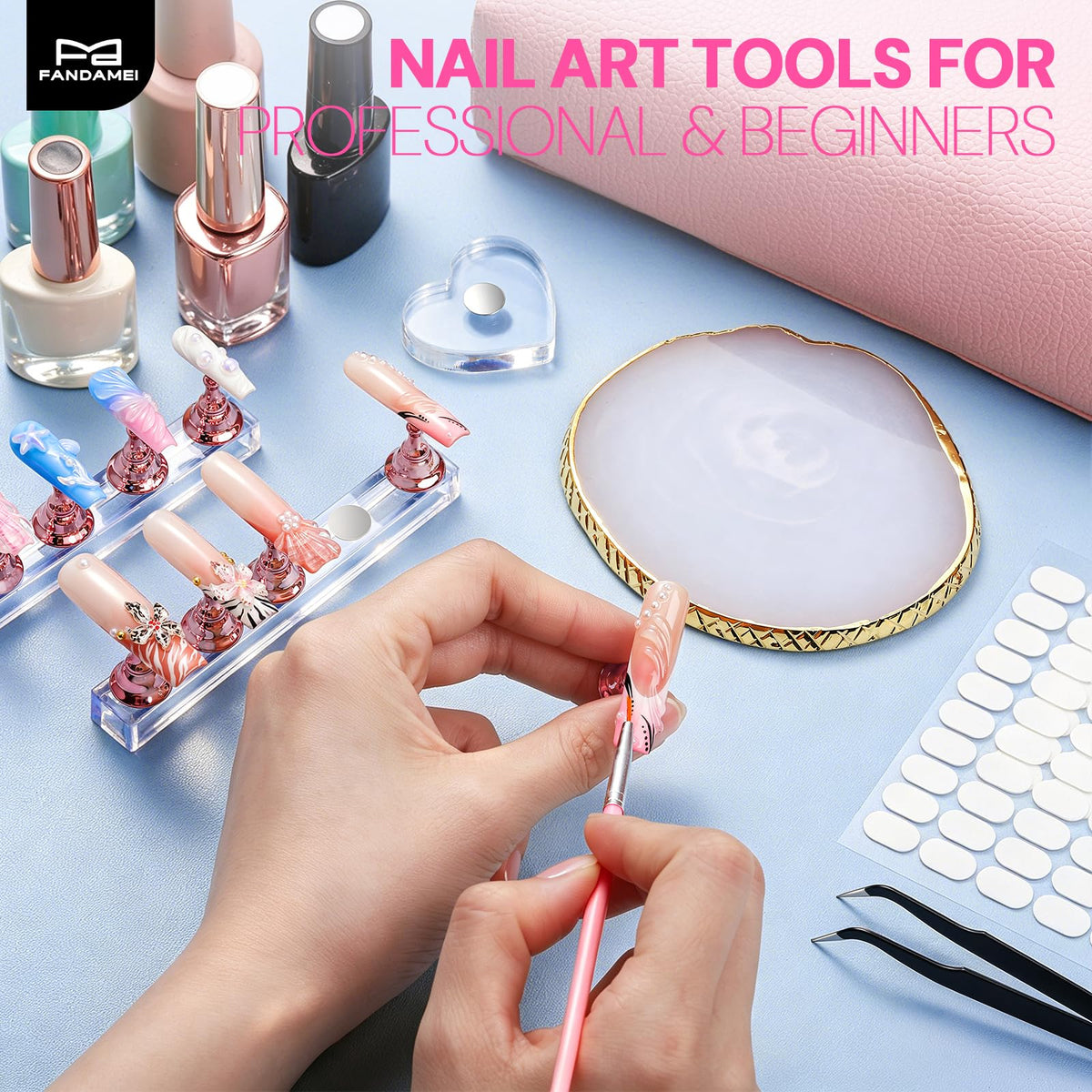 FANDAMEI Nail Stand,Nail Stand For Press Ons,Nail Holder For Painting Nails