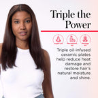 Buy now REVLON Perfect Match Flat Iron - 2-in-1 Hair Straightener and Curling Iron, Triple Oil-Infused Helps Reduce Heat Damage & Restore Hair's Natural Moisture & Shine at indiglob india