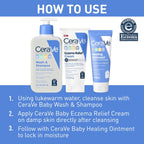 Buy now CeraVe Baby Eczema Relief Cream, 1% Colloidal Oatmeal Cream With Vitamin E & Ceramides, Soothes & Calms Itchy Skin, Developed With Pediatric Dermatologist, Fragrance Free, 5oz at indiglob india