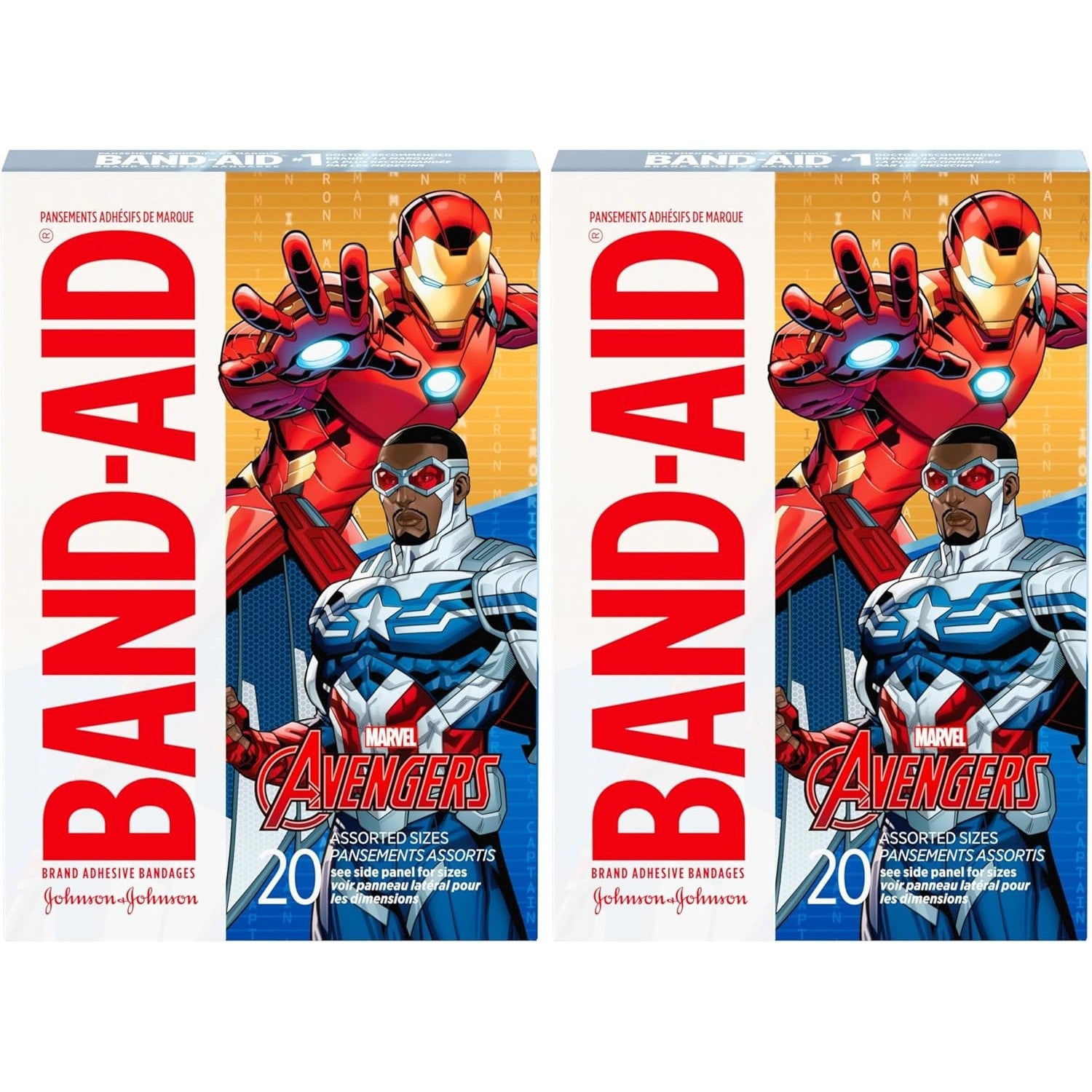 Buy now Band-Aid Brand Adhesive Bandages for Minor Cuts & Scrapes, Wound Care Bandages Featuring Marvel Avengers Characters, Fun Decorative Bandages for Kids & Toddlers, Assorted Sizes, 20 ct 20 Count (Pack of 2) Marvel Agengers at indiglob india