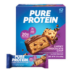 Buy now Pure Protein Chocolate Peanut Caramel Protein Bars â€“ 20g Protein, 3g Sugar, 190 Calories (12 count) Low Sugar* High Protein Snack - Gluten Free - Perfect for a Healthy Snack at indiglob india