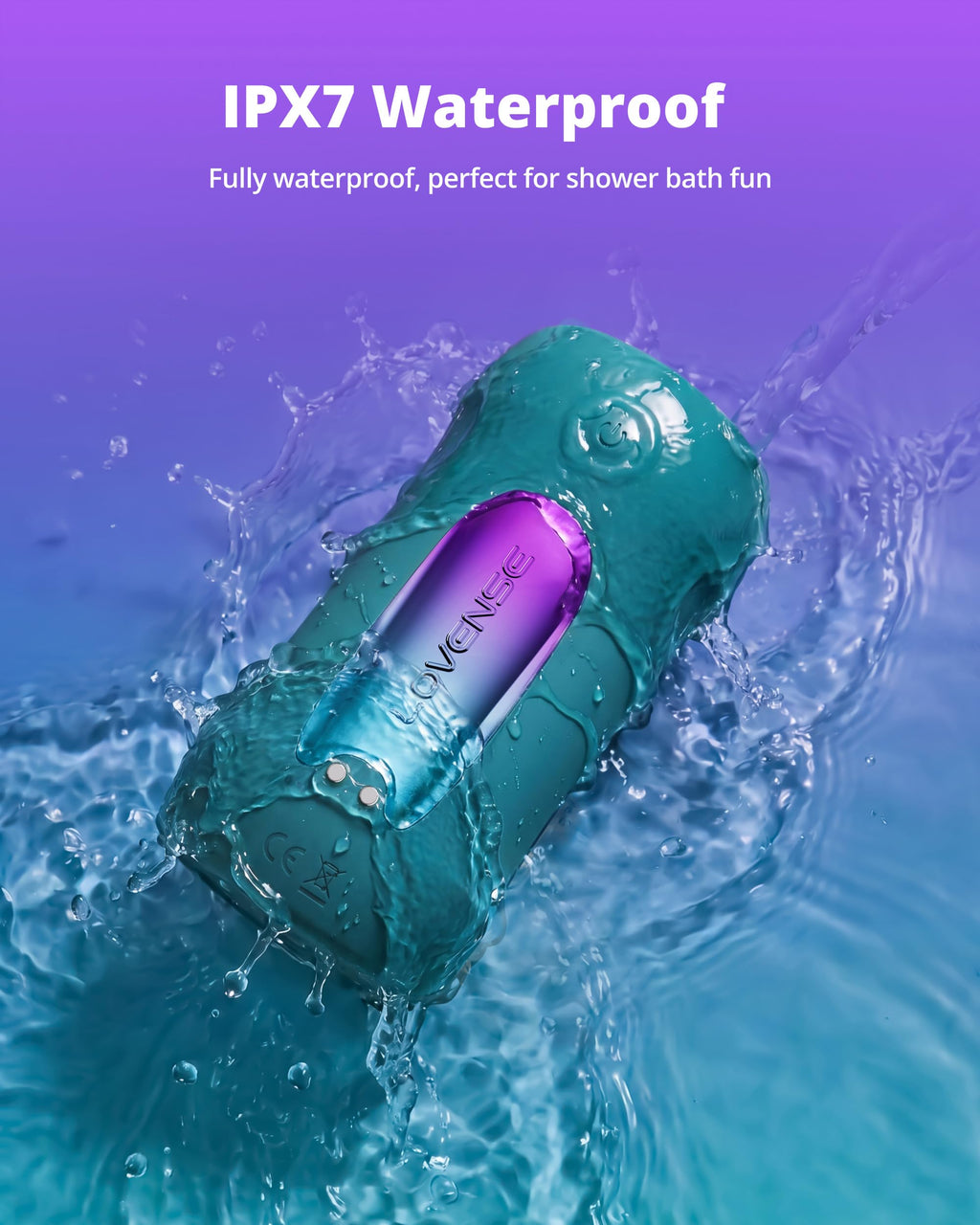 LOVENSE Gush 2 Motion Male Masturbator, Penis Vibrator & Cock Ring for Men
