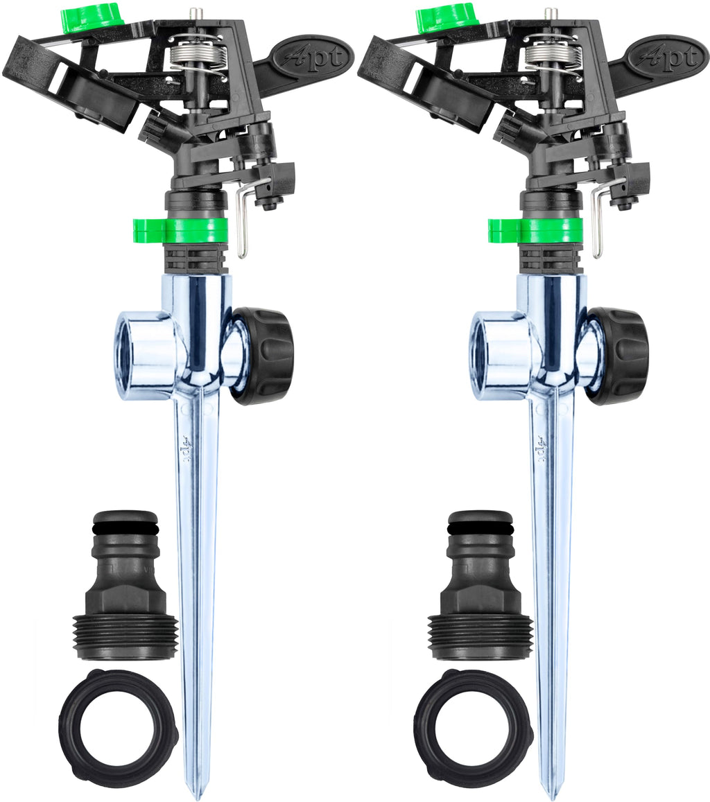APT Sprinklers for Yard Lawn & Garden| 80 to 5800 Sq Ft Adjustable (2-Pack)