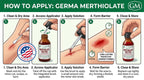 Germa Merthiolate Tincture - 1 oz - Mercury-Free First Aid Antiseptic for Minor Cuts and Scrapes