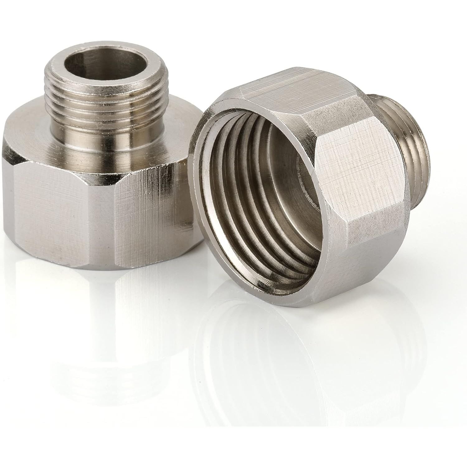 Buy now G 1/2 Female to 3/8 Male COMP Reducer Adapter, Brass Pipe Fittings Water Hose Adapter, Compression Fitting for Kitchen Bathroom Faucet, Pipe Connector with Rubber Washer,(2 Pack) at indiglob india
