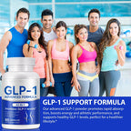 GLP-1 Supplement for Women & Men, 43-in-1 Natural Complex to Boost GLP-1 Levels, Support Appetite Control, Satiety, Metabolism & Digestive Health, Probiotic Nutritional Supplements - 60 Capsules