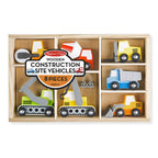 Buy now Melissa & Doug Wooden Construction Site Vehicles with Wooden Storage Tray (8 pcs) at indiglob india