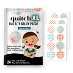 quitch XL Plaid Bug Bite Itch Relief Patch Kids and Adults, Bug Bite Patch