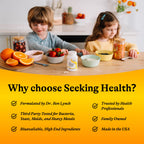 Seeking Health Kids Multivitamin Chewable, Formulated for Children’s Health, with L-5-MTHF L-Methylfolate, B12, Riboflavin, Vitamin A, Vegetarian (60 Chewable Tablets)*