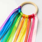 Rainbow Satin Ribbon, 3/8 Inch x 10 Rolls, 100 Yards Total