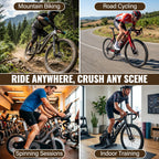 Bike Cleats - Compatible with Shimano SPD SM-SH51 & Look X-Track Pedals - for Indoor Cycling, Spinning & Mountain Biking Shoes - Easy Release, High Stability, Includes Allen Wrench