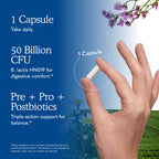 Garden of Life Dr Formulated Once Daily 3-in-1 Complete Prebiotics, Postbiotics & Probiotics for Women and Men - PRE + PRO + POSTBIOTIC Supplement for Gas & Bloating - 50 Billion CFU, 30 Day Supply