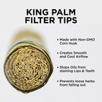 King Palms Rollie Size Cones Organic Black 25 Count (Pack of 1)