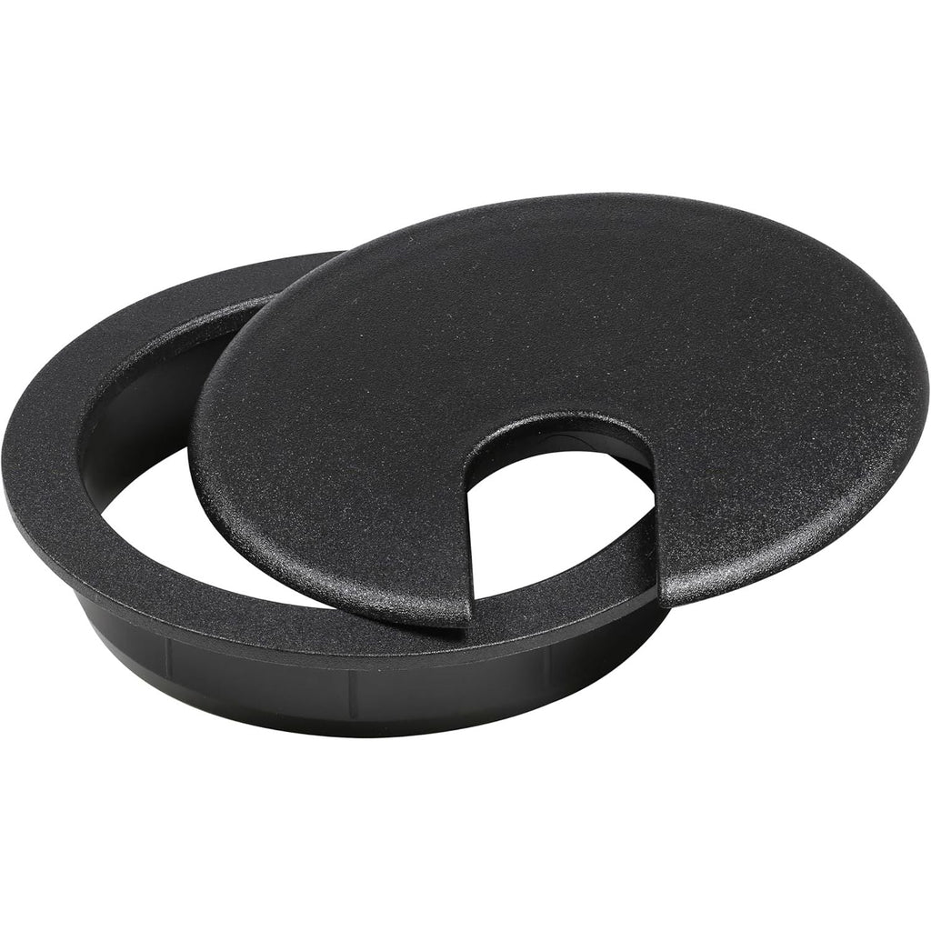 Buy now 5 Pack Rok Hardware 3" (76mm) Black Round Computer Desk Table Port Wire Cable Cord Organizer Hole Cover Grommet, ROKRG3BLK at indiglob india