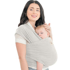 Buy now KeaBabies Baby Wrap Carrier - All in 1 Original Baby Carrier Newborn to Toddler Sling, Easy to Wear, Hands Free Bonding, Lightweight, Breathable Infant Wraps (Classic Gray) at indiglob india
