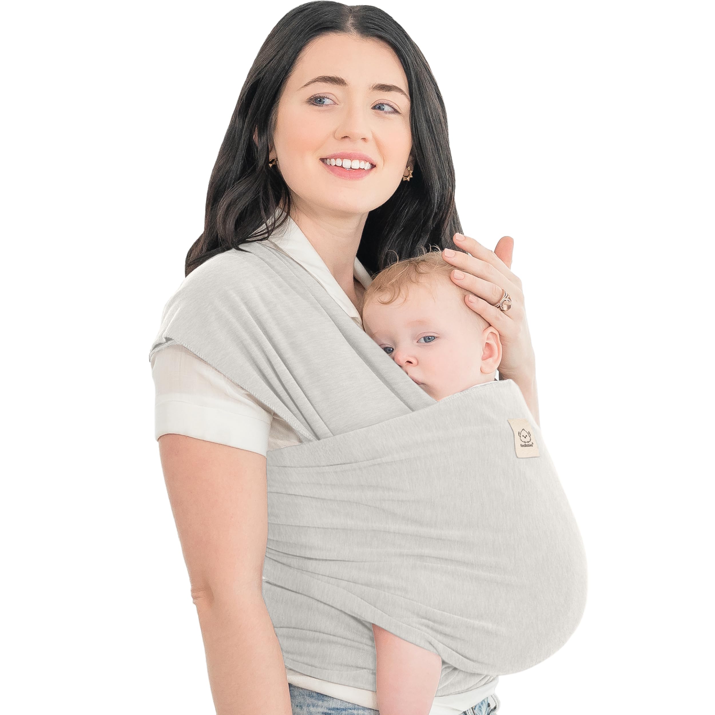 Buy now KeaBabies Baby Wrap Carrier - All in 1 Original Baby Carrier Newborn to Toddler Sling, Easy to Wear, Hands Free Bonding, Lightweight, Breathable Infant Wraps (Classic Gray) at indiglob india