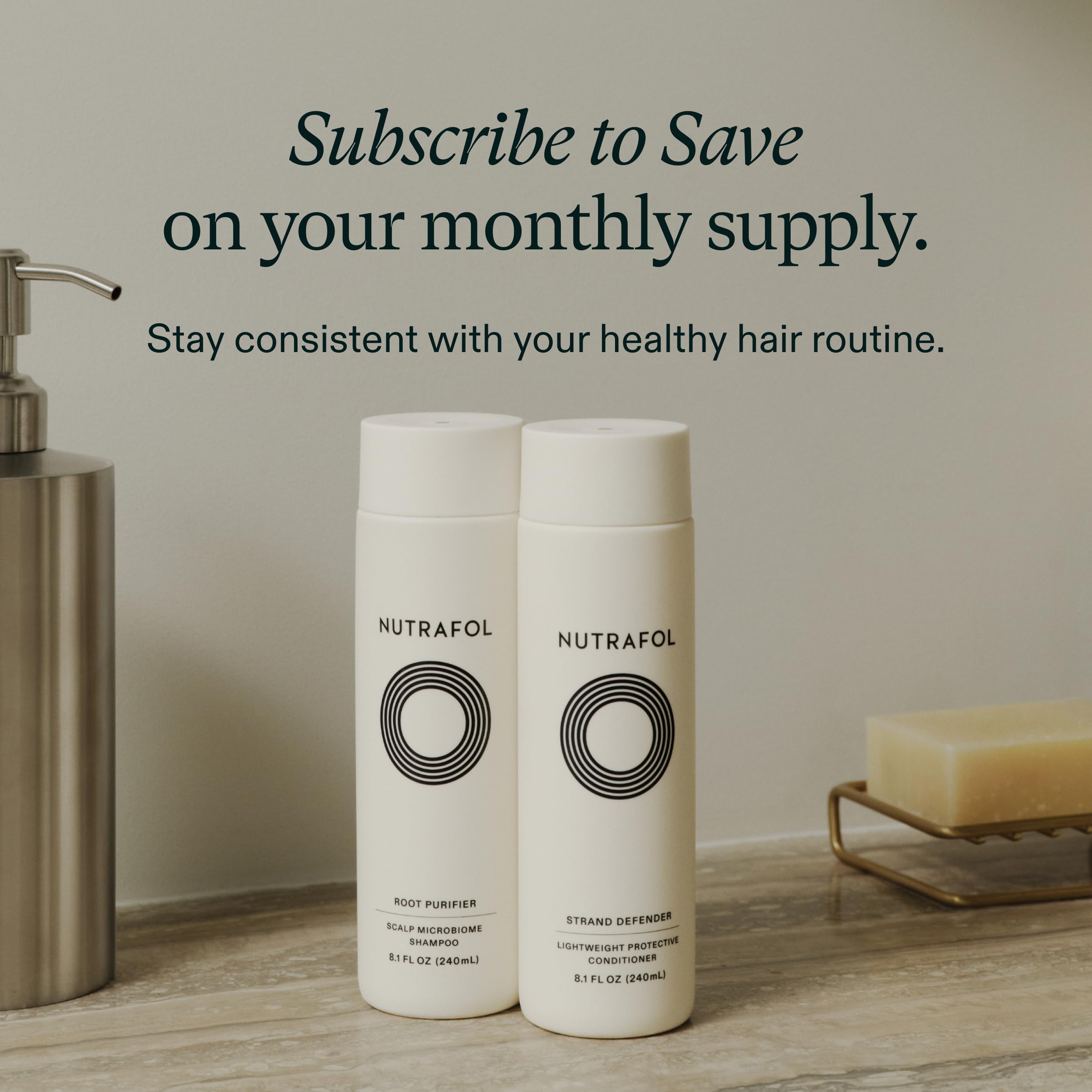 Nutrafol Shampoo, Cleanse and Hydrate Hair and Scalp, Improves Hair Volume, Strength and Texture, Physician-formulated for Thinning Hair, Color Safe, Sulfate Free