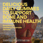 Nature’s Way Alive! Chewable Calcium Gummies with Vitamin D3, 60 ct | Daily Supplement Supports Healthy Bones and Teeth, and Muscle Function*, Strawberry and Raspberry-Lemonade Flavored
