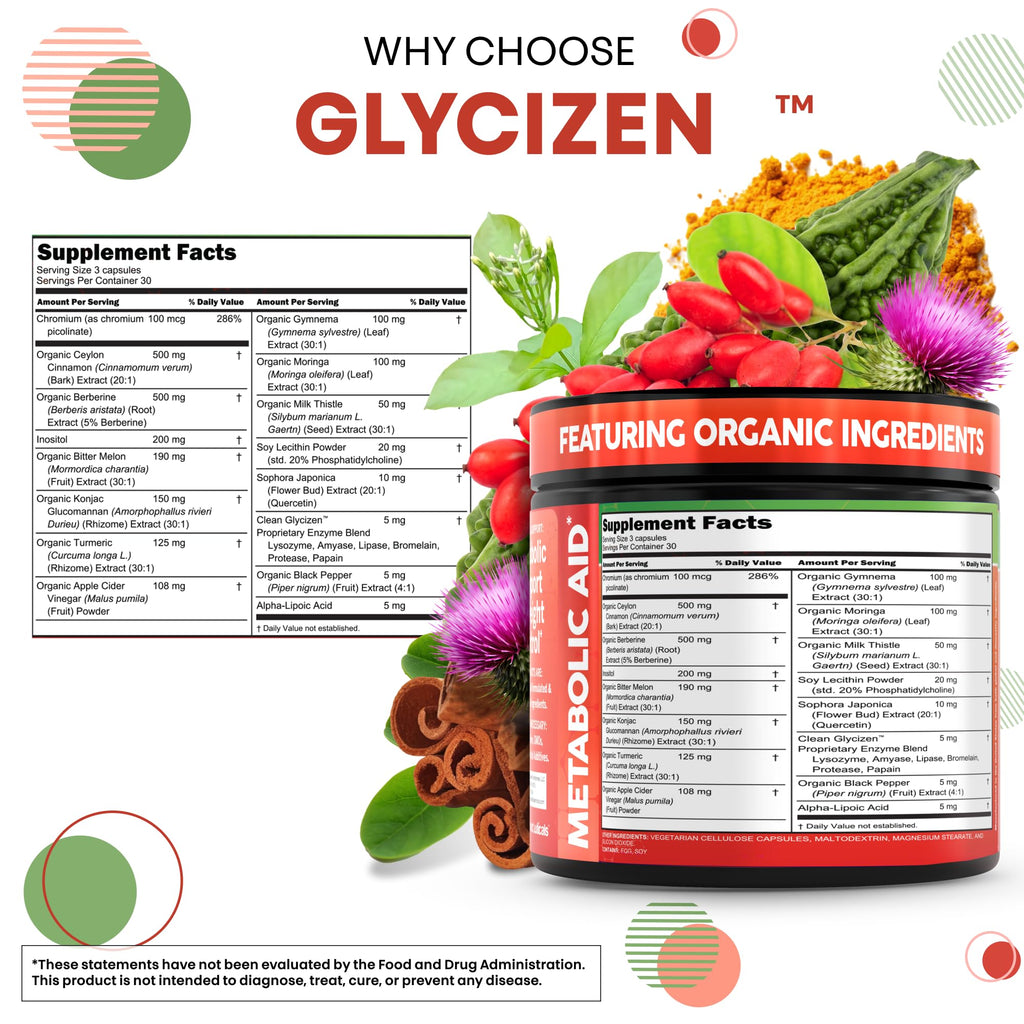 Clean Nutra Berberine and Ceylon Cinnamon Supplement Bitter Melon Glucomannan Gymnema Sylvestre Chromium Moringa Milk Thistle Turmeric Apple Cider Vinegar Digestive Enzymes Inositol Pills 90 Capsules