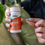Buy now NOW Supplements, Iron 36 mg, Double Strength, Non-Constipating*, Essential Mineral, 90 Veg Capsules at indiglob india