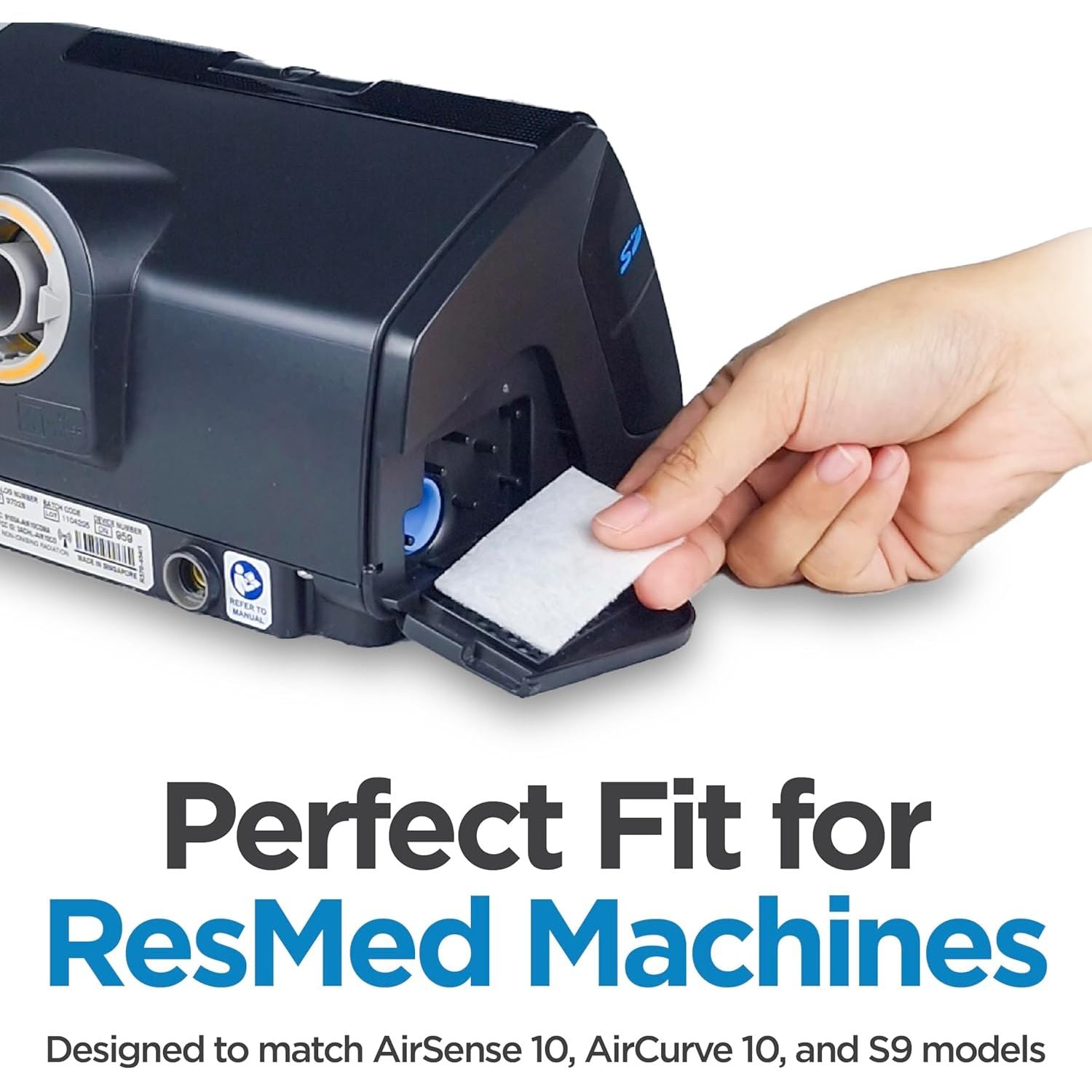 Buy now resplabs CPAP Filters Compatible with ResMed AirSense 10, AirCurve 10, S9 Machines - Standard Replacement Filter (180-Pack) at indiglob india