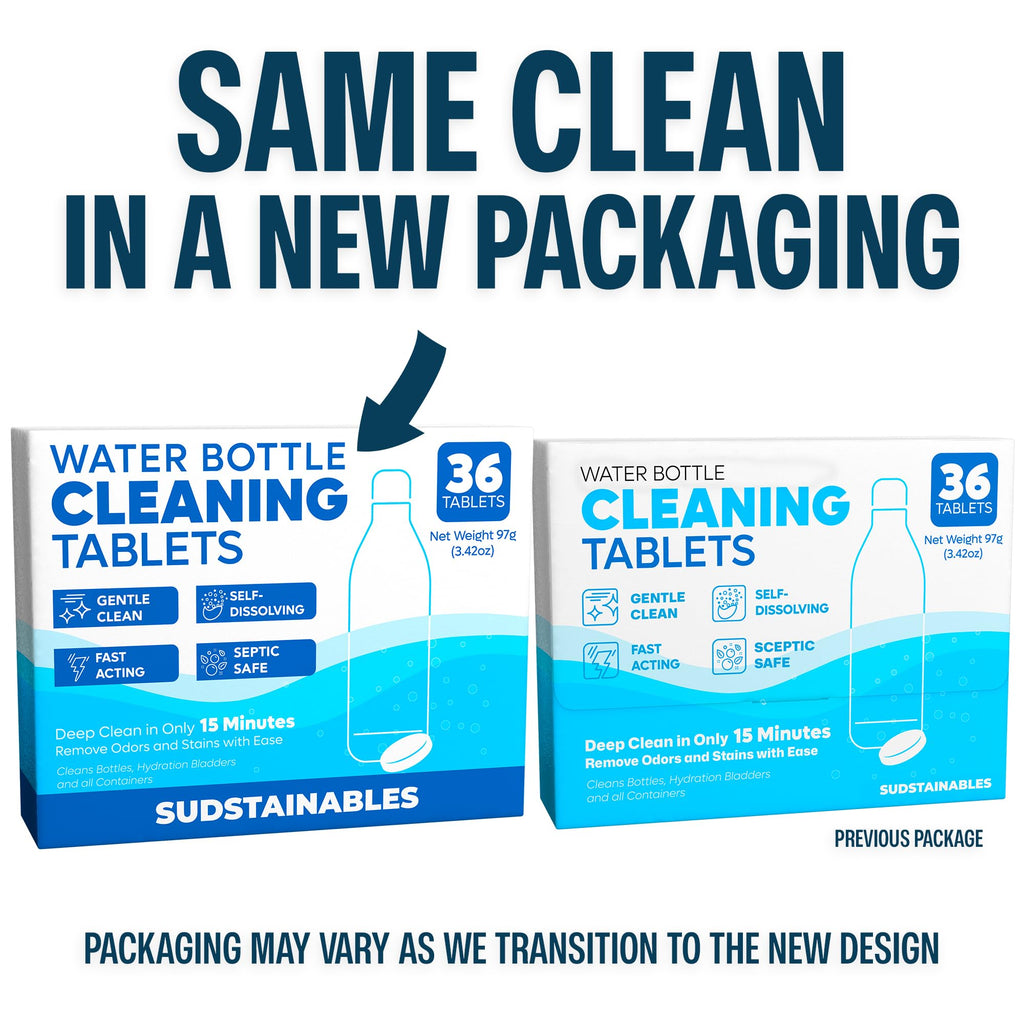 Sudstainables Water Bottle Cleaner Tablets, 36 Count